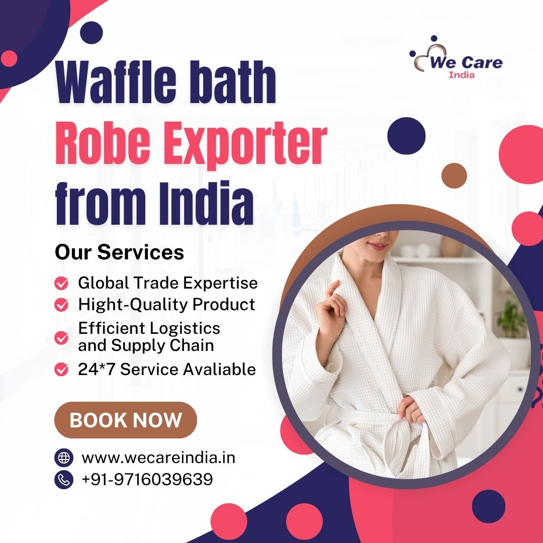 Waffle bath Robe Exporter from India